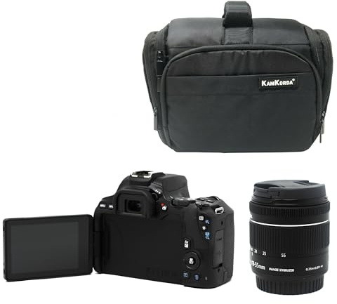 KamKorda Camera Bag + 250D DSLR Camera + 18-55 f/4-5.6 Lens, 24.1 megapixels, APS-C / 22.3 x 14.9 mm CMOS sensor, Touchscreen, UHD 4K Video, Built-in WiFi/Bluetooth + 2 Year Warranty