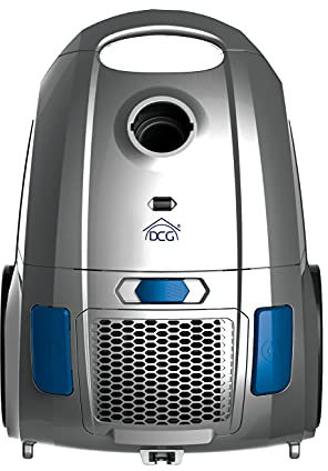 DCG Eltronic Aspirapolvere a traino con sacco Filtro H10 Spazzola Eco BS4300