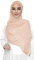 Lina & Lily Damen Muslim Premium Chiffon Hijab Kopftuch Schal aus Leicht Stoff (Pfirsich)