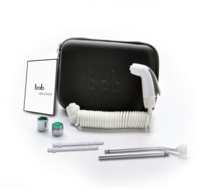 Enema Kit Ducha Anal Íntima BOB, Se conecta al Grifo, Lavativa Lavado Rectal para Hombres y Mujeres, Producto Italiano