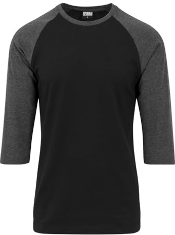 Urban Classics Herren Contrast 3/4 Sleeve Raglan Tee