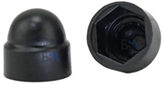 100 Abdeckkappen für Sechskantschrauben und Muttern M6 WURTH 059006 Schwarz RAL 9005 Höhe 12,3 mm Außendurchmesser 13 mm Abdeckkappe Radmutterabdeckungen