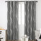 Deconovo Cortinas Opacas Diseño Líneas Onduladas Plateadas para habitación con Ojales 2 Piezas 168 x 138 cm Gris Claro