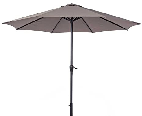 BIZZOTTO Parasol Kalife Rond diamètre 2.7 m Taupe