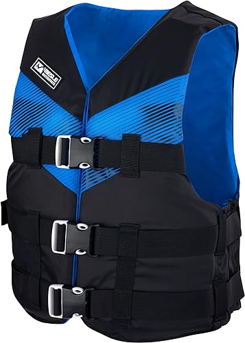 Mesle Schwimmweste Erwachsene V210, Leichte Schwimmhilfe für Herren & Damen, 50N Auftriebsweste Sup, Schwimmen, Kajak, Prallschutzweste Wakeboard, Wasserski, Jetski