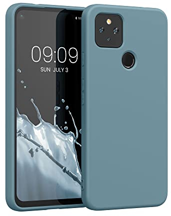 kwmobile Housse Compatible avec Google Pixel 4a 5G Coque - Housse de téléphone Souple et Fine en TPU Silicone - Arctic Night