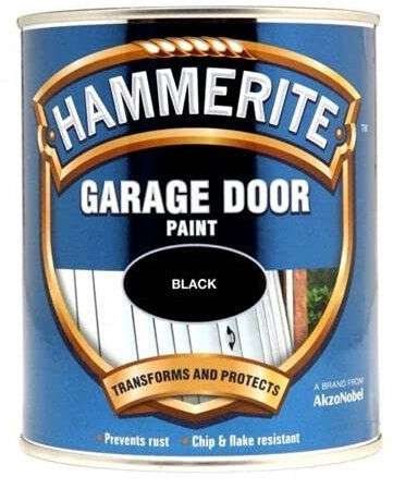 Prostko LTD Garage Door Paint 750ml Black, Blue, Chestnut, Green, Red, White, Enamel (Black)