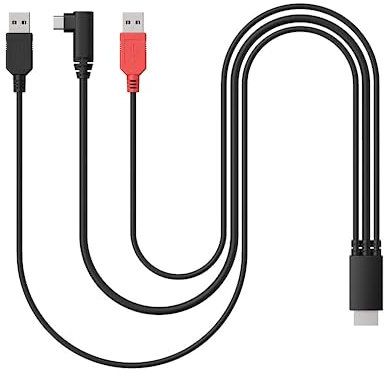 Spaseeba 3 in 1 Cable for graphic tablet Pen display Artist 10(2nd Gen), Artist 12 (2nd Gen), Artist 13 (2nd Gen), Artist 16 (2nd Gen), Artist Pro 16, for Graphics Drawing Tablet Monitor Display