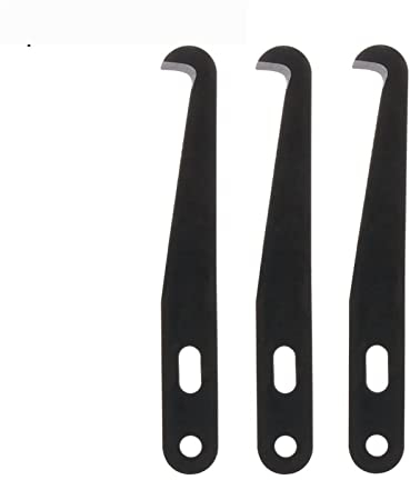XXFFD Professional Steel Gap Hook Knife Dust Removal Old Mortar Cleaning Hand Tools Building Construction Tile Repair Tool (Color : 3pcs hook knife)