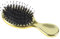 VinBee Haarbürste Klein, kein Ziehen, geeignet für Frauen, Männer und Kinder, Mini Haarbürstefür lockiges und langes Haar, Haarverlängerungen, Perücken Nylon, natürliche Wildschweinborsten Bürste Gold