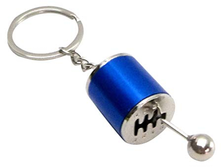 Schlüsselanhänger Elastisches Auto-Schlüsselanhänger Modifizierte Bremsscheibe Kreative Persönlichkeit NOS Stickstoff-Anhänger Schlüsselanhänger Glück (Blue, One Size)