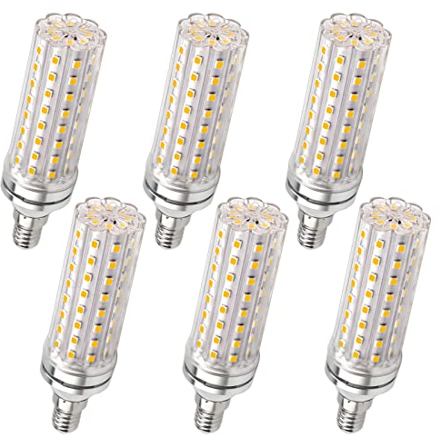 LED Maiskolben E14 12W, 220-240V, 1200LM Neutralweiß 4000K, Nicht Dimmbar, Ersetzt 100W Glühbirnen, E14 Kleine Edison LED Maiskolben für Tischlampe, Wandlampe, Kronleuchter, Stehlampe, 6 Stück