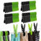 MUFEKUM Wäscheklammern, 50er Set Premium Wäscheklammer Kunststoff für Wäscheleine, Windfest Wascheklammer Bunt Starke Grip Clothes pegs für Handtuch, Kleidung, Socken (Schwarz/Grün)