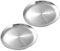 SHERCHPRY 2pcs Stainless Steel Plate Round Serving Fruit Serving Camping Dishes Stainless Steel Kids Plates Stainless Steel Dinner Plates Snack Serving Plate Salad Bowl Banquet Heater Cake