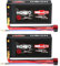 HOOVO RC Battery 7.4V 5000mAh 100C 2S Lipo Batteries Hardcase with 4.0mm Banana to Deans Plug for RC Car Boat Truck Truck Truggy RC Hobby (2 Pack)