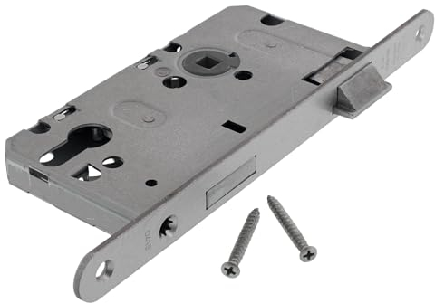 BKS Einsteckschloss Zimmertür Türschloss Profilzylinder-Schloss Rechts Falle + Riegel inkl. ToniTec Befestigung KL-ES 2