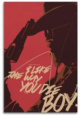 karn Quentin Tarantino Django Unchained Poster, ästhetische Leinwand, Poster, Raumdekoration, Wandkunst, Poster, Dekoration, Poster, 30 x 45 cm, ungerahmt