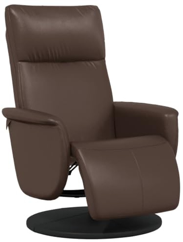 vidaXL Relaxsessel mit Fußteil Braun Kunstleder