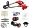 Cisaille à gazon portative de taille-haie, Tondeuse à gazon électrique portative tondeuse pliable réglable jardin élagage outils électriques de coupe batterie au Lithium 8 accessoire Léger et facile à