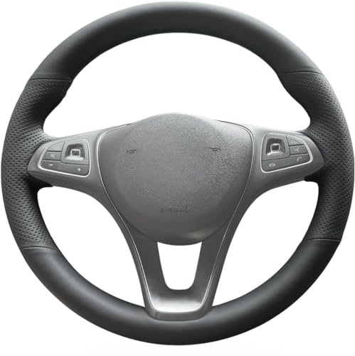 MEWANT Custom Stitch PU-Leder-Lenkradbezug, kompatibel mit Benz W205 C117 C218 W213 X156 X253 X166 W447 W470