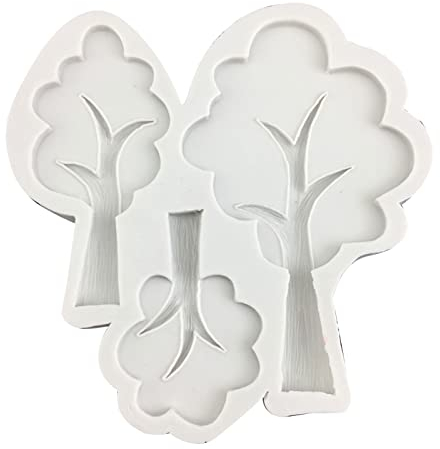 YOUNAFEN Schokoladenformen, Bäume, Backformen, Fondantformen, Kuchenformen, Silikonmaterial, perfekte Geschenke für Backliebhaber, Silikon-Fondantformen zum Backen