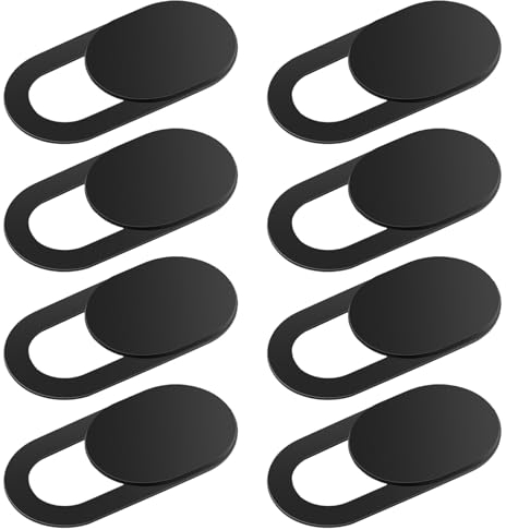 GEEHUA 8 teiliges Webcam Abdeckung, Kamera Abdeckungsset Handy Kamera ultradünne Computer Abdeckung Schiebeblocker Schieber Aufkleber Sichtschutz passend für Laptop Desktop PC Tablet Zubehör