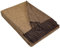 STTS International Wolldecke 100% Schurwolle Wohndecke in versch. Farben 140 x 200 cm Tagesdecke Schurwolldecke Woll-Plaid Tirol (Braun-Hellbraun (Double face), 140 x 200 cm)