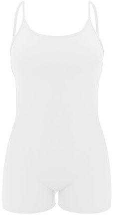 Generico Salopette Donna Jeans Gonna Lunga Tuta da Donna Attillata Sexy Slim Fit da Donna con Scollo Tondo e Vita Bassa sul Retro Tute da Donna Eleganti da (White, S)
