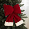 Rote Weihnachtsschleifen Große Weihnachtsbaum Bogen Schleifen Hängende Deko Christbaumschmuck Weihnachten Schleifen Ornament Weihnachts Dekoschleife für Zuhause, Weihnachtskranz, Geschenke Deko (35cm)