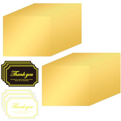 100 Stück Schokoladen Verpackung, Goldpapier Zum Basteln, 10×10cm Blattgold Schokolade Verpackung, Mit 100 Stück Aufkleber,Goldfolie Bonbonpapier,Für DIY Dekoration Und Aufbewahrung Von Handgefertigte