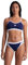 ARENA Costume Bikini 2 Pezzi Slip E Top A Fascia 40 Donna Piscina Nuoto Blu Scuro Bianco