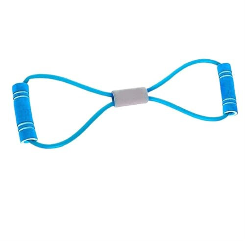 Zymjzbetic Widerstandsband 8 Wort Fitness Yoga Zahnfleisch Widerstand Gummibänder Fitness Gummiband Fitnessgeräte Expander Workout Gym Übung Zug(New Blue)