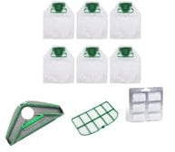 Kit SACCHETTI Compatibili Folletto VK200 VK220S – 6 Sacchetti, 1 Filtro, Profumi e Sottospazzola – Accessori per Aspirapolvere Vorwerk VK 200 / VK 220S