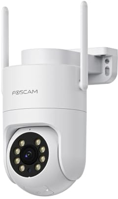 Foscam PD8 8 MP 4K WLAN-Überwachungskamera mit Schwenk- und Neigefunktion, 360° Auto-Tracking, Millimeterwellen-Radar, Dualband-WLAN, Nachtsicht in Farbe, WiFi 6