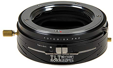 Fotodiox Pro TLT ROKR Tilt/Shift Lens Mount Adapter Compatible with Minolta MD Lenses to Fujifilm X-Mount Cameras