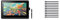 Wacom Cintiq 16 Creative Pen Display for On Screen Sketching, Illustrating and Drawing & ACK22211 Kit 10 Standard Tips for Pro Pen 2, Black