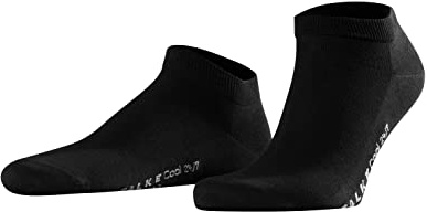 FALKE Herren Sneakersocken Cool 24/7 M Sn Baumwolle kurz einfarbig 1 Paar, Schwarz Black 3000, 41-42