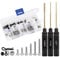 INJORA RC Car Tool Kit-3pcs Hex Screwdriver 0.05inch 1.5mm, Hex Nut Drivers 4mm, Screws Kit for Axial SCX24 C10 Deadbolt JLU Gladiator Bronco Other RC Model