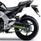 DualColorStampe Adesivi Compatibili con Kawasaki Z750 Forcellone stickers per moto paracatena Racing (1 Pezzo) COD.M0265 (VERDE FLUO)