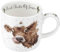 Royal Worcester Wrendale Designs Tasse Motif vache des neiges