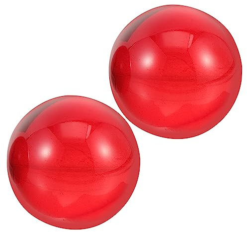 BESPORTBLE 1 Par Pelota de Fitness Balonmano Bola de Rodillos Bolas relajantes de Manos masajeador de pies Balonmano rodante de Resina practicas Deportes Bola de Masaje