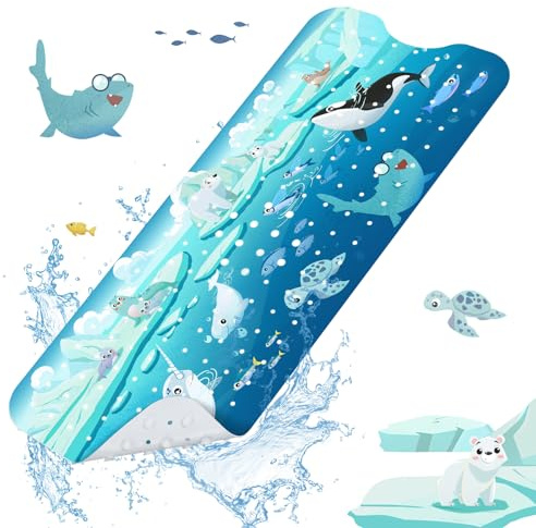 SHUCHING Badewannenmatte Kinder rutschfest Polar, 100 X 40 cm