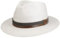 Stetson Vermaron Traveller Panamahut - Naturfarbener Hut mit Garniturband aus Leder - Made in Ecuador - UV-Schutz 40+ - Herren - Frühjahr/Sommer weiß L (58-59 cm)