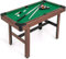 Mini table de billard de 122 x 61 x 76 cm pour adultes et enfants, avec 2 queues, 2 craies, 16 balles triangulaires et brosse