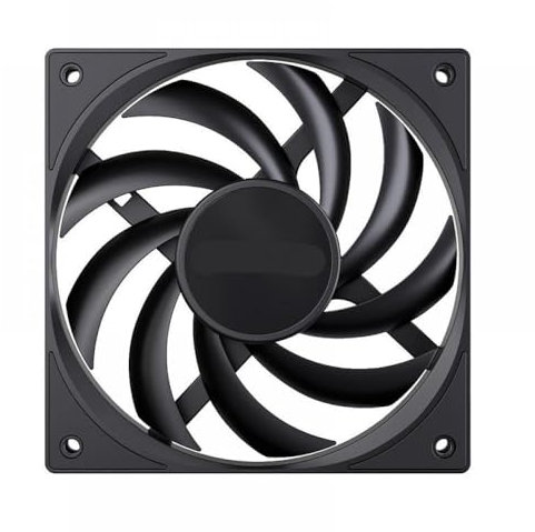120mm Slim PC Case Fan With FDB Bearing And PWM Sharing Technology Quiet Motor 800 To 2400 RPM(Black)