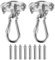 2 Piezas Gancho de Techo Resistente Acero Inoxidable 400 kg Capacidad de Carga, Anclaje Pared con Fijación de Tornillo para Silla Colgante, Columpio, Yoga, Saco de Boxeo, Hamaca