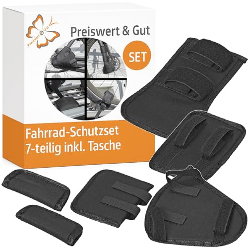 7 STK Fahrrad Schutzset Transportschutz mit Tasche für Fahrradträger