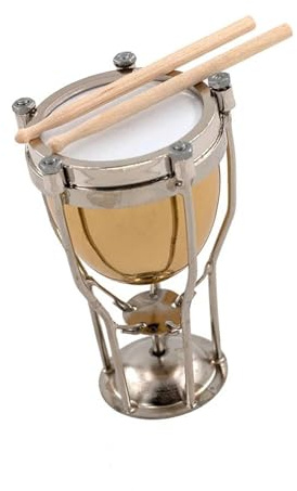Ornements de Piano à Queue Ornements Miniatures d Instruments de Musique en Forme de timbales(10cm)