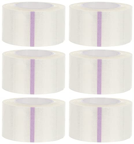 Medizinisches Klebeband, 6 Rollen Medical Tape (2,5x900 cm) PE Verband Klebeband für professionellen medizinischen Gebrauch Hautschonend & rückstandsfrei ablösbar