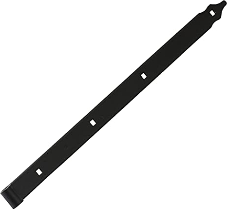 DMX - Ladenband - Torband 500x35x4,0 mm - Rolle Ø 13 - Scharniere Schwerlast - Ladenbänder - Scharniere für Gartentor Holz Tore - Türscharniere - Türband Schwarz ZP 1 Stück